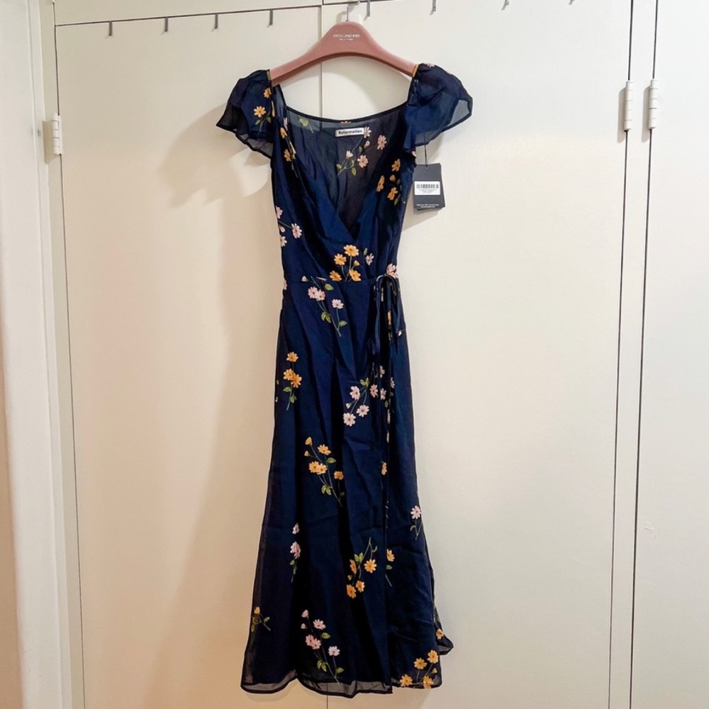 Reformation Piper Dress in Princess Margaret XS